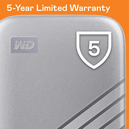 WD 2TB My Passport SSD External Drive, Silver