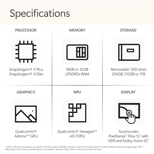 Microsoft Surface Laptop 2024 with Windows 11, 15" Touchscreen