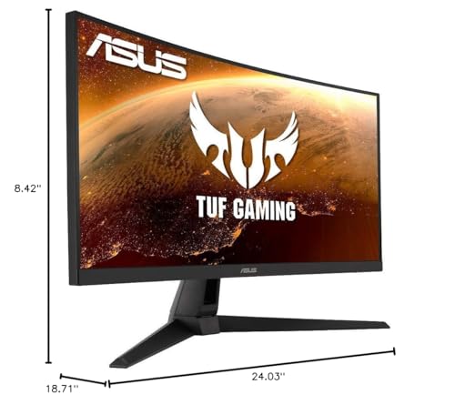 ASUS TUF Gaming Curved Monitor, 27”, 1080P, 165Hz