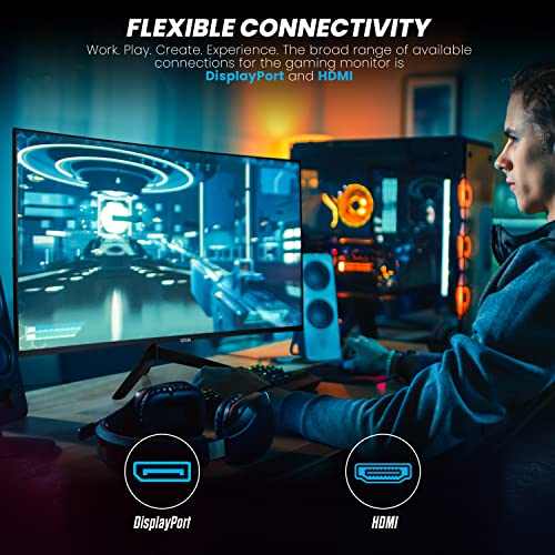GTek 27" Frameless Curved Gaming Monitor, Full HD