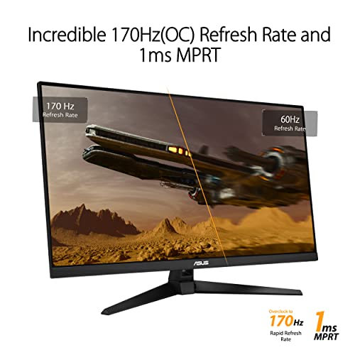 ASUS TUF Gaming 31.5” 1440P HDR Monitor - QHD 170Hz