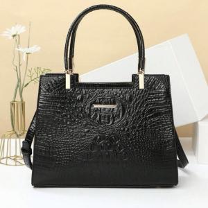 Luxury Crocodile Print Leather Handbag for Ladies