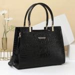 Luxury Crocodile Print Leather Handbag for Ladies