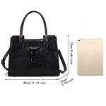 Luxury Crocodile Print Leather Handbag for Ladies