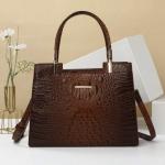 Luxury Crocodile Print Leather Handbag for Ladies