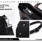 Luxury Rivet Sheepskin Leather Handbag for Women