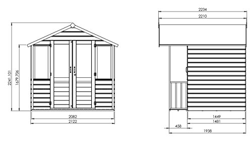 Wooden Summerhouse/Log Cabin Shed