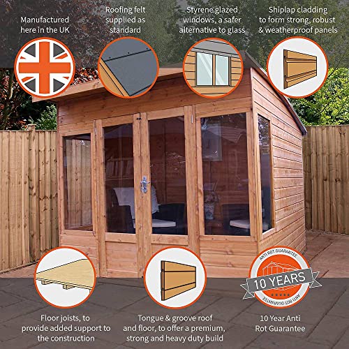 8ft x 8ft Wooden Garden Room