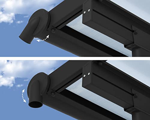 Palram OLYMPIA 3X4.25 GREY CLEAR PATIO COVER