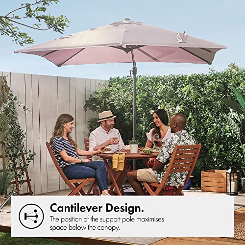 VonHaus Hanging Cantilever Parasol with UV Protection