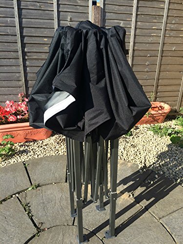 Waterproof 2x2 Black Pop-up Gazebo Set