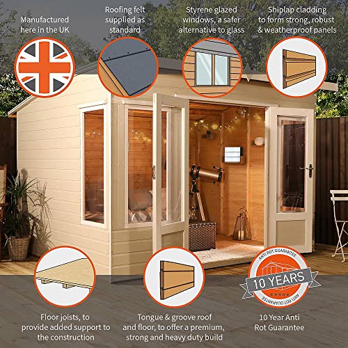 Outdoor Wooden Garden Room 10x8ft