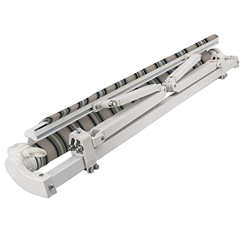 2.5m DIY Retractable Patio Awning - Multi-Stripe