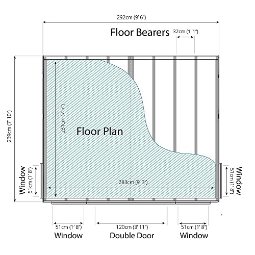 Outdoor Wooden Garden Room 10x8ft