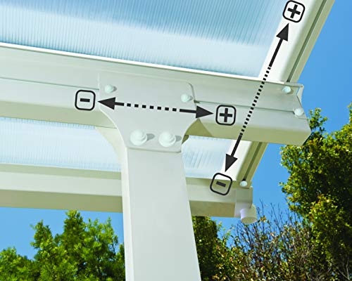 Palram Feria 3x4.25 Patio Pergola - White