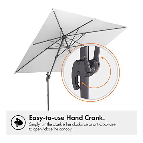 VonHaus Hanging Cantilever Parasol with UV Protection