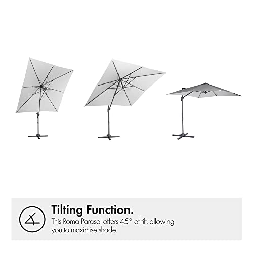 VonHaus Hanging Cantilever Parasol with UV Protection