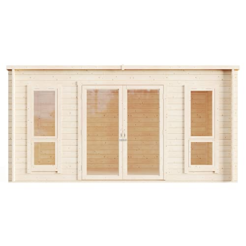 Modern Pent Log Cabin Summerhouse Garden Studio