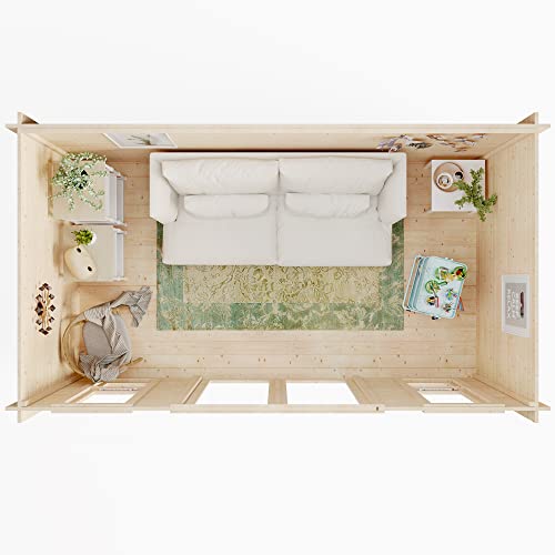 Modern Pent Log Cabin Summerhouse Garden Studio