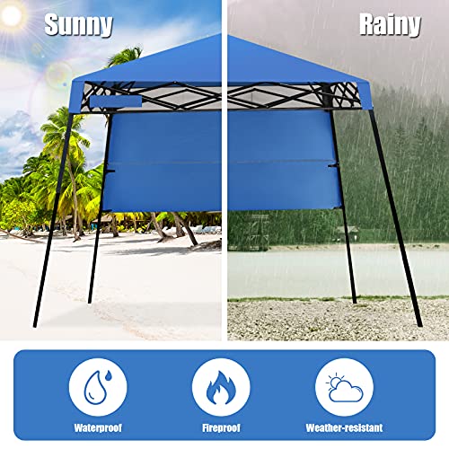 GYMAX Waterproof Pop-Up Gazebo Tent (Blue)