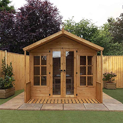 Premium Triple-Door T&G Summerhouse 227x244x252cm