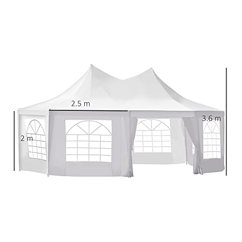 Heavy Duty Octagonal Marquee Tent with Sides