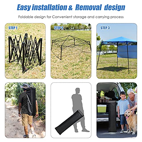 GYMAX Waterproof Pop-Up Gazebo Tent (Blue)