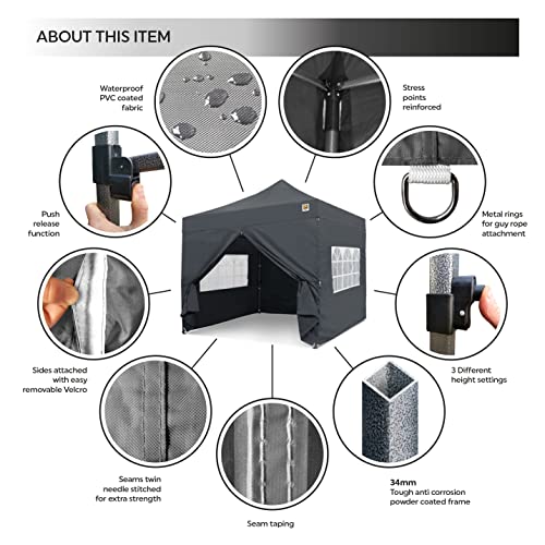 Heavy Duty Gorilla Gazebo with Side Panels