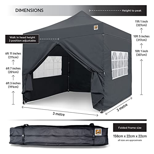 Heavy Duty Gorilla Gazebo with Side Panels