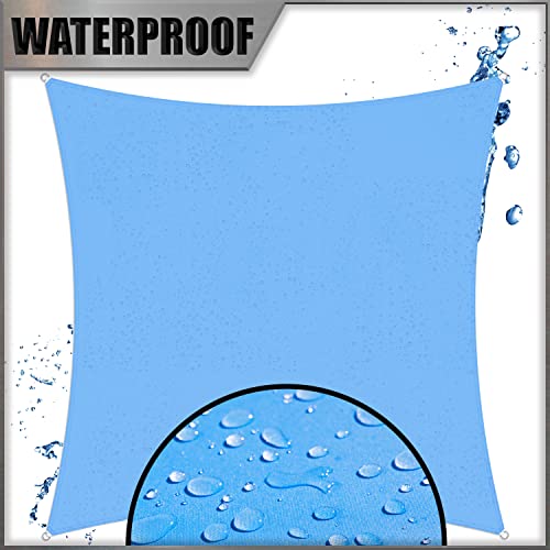 Waterproof Blue Sun Shade Sail for Patio