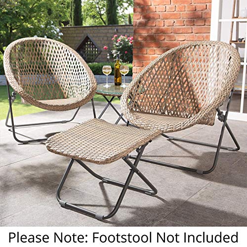 Dawsons Living Faux Rattan Bistro Set - Outdoor Furniture