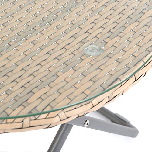 Dawsons Living Faux Rattan Bistro Set - Outdoor Furniture