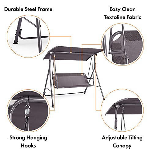 3-Person Canopy Swing Seat by VonHaus
