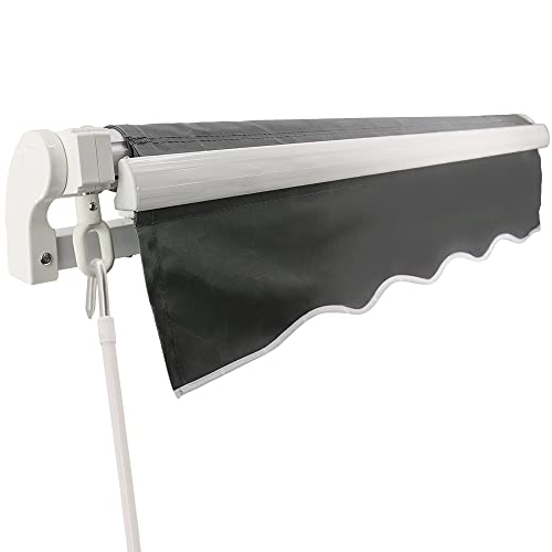 Grey DIY Retractable Patio Awning - 4m x 3m