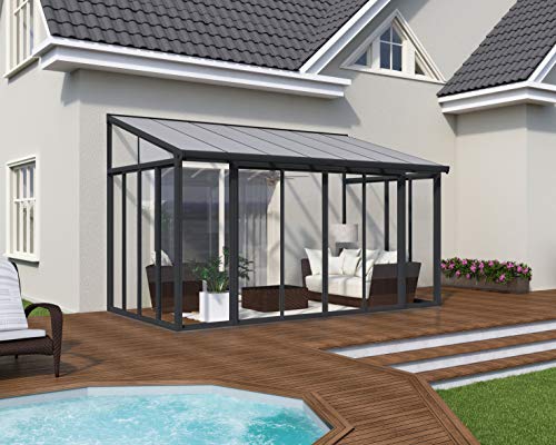 Grey Lean-to Conservatory - SanRemo™ by Palram Canopia