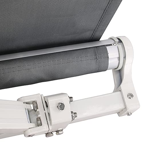 Grey DIY Retractable Patio Awning - 4m x 3m