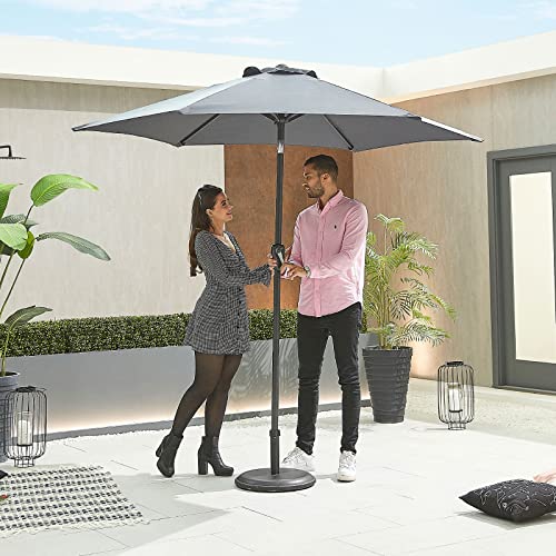 Heavy Duty Concrete Parasol Base - Black
