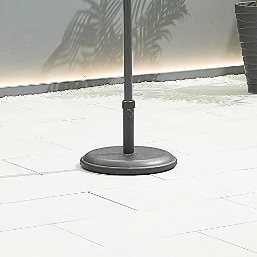 Heavy Duty Concrete Parasol Base - Black