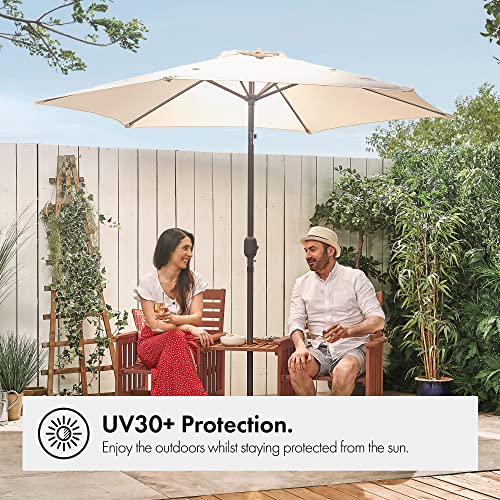 VonHaus 2.7M Parasol Umbrella - UV30+ Protection
