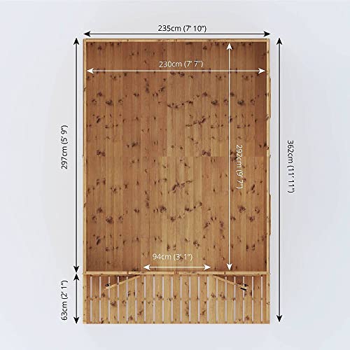 Wessex Summerhouse with Anti-Rot Guarantee, 12x8 ft