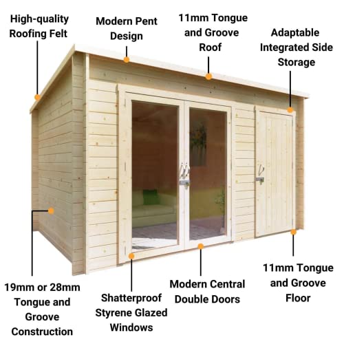 BillyOh Pent Summerhouse with Side Store Tianna