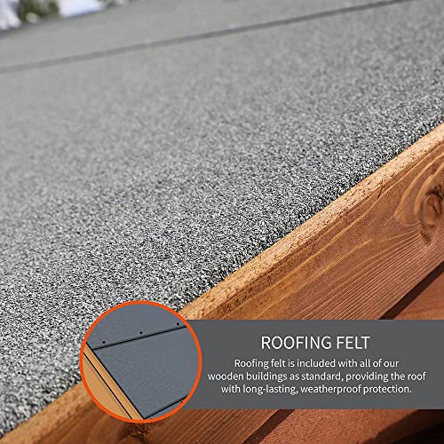 8ft x 8ft Wooden Garden Room