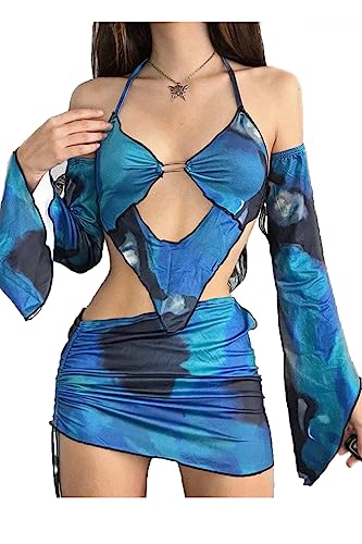 Cape Clique Sexy Y2K Rave Outfits Set