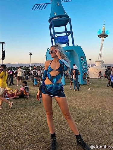 Cape Clique Sexy Y2K Rave Outfits Set