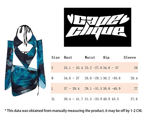 Cape Clique Sexy Y2K Rave Outfits Set