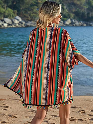 Verdusa Women's 3 Piece Kimono Outfit Set