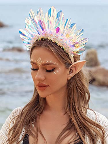 LED Light Up Crown Headband for Rave Outfits
