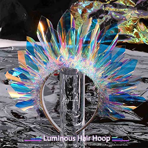 LED Light Up Crown Headband for Rave Outfits