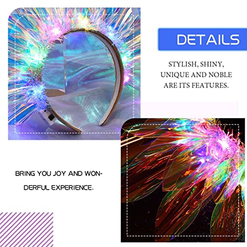 LED Light Up Crown Headband for Rave Outfits
