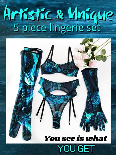 Color Block 4 Piece Stripper Outfit Set